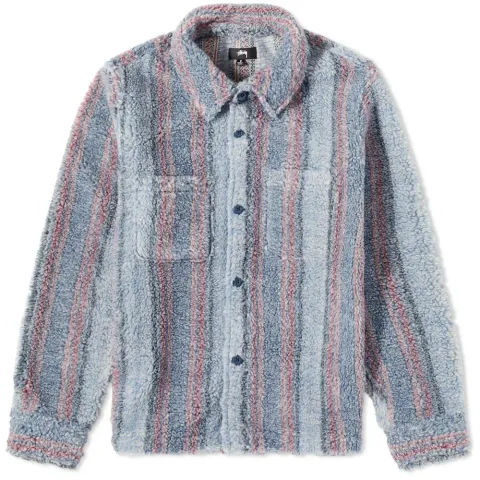 Stripe Sherpa Shirt