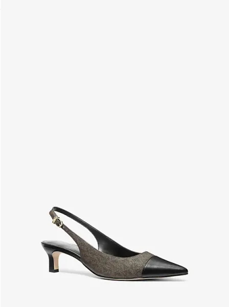 Amara Signature Logo Slingback Pump