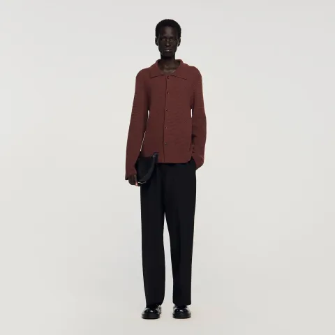 Waffle-knit shirt