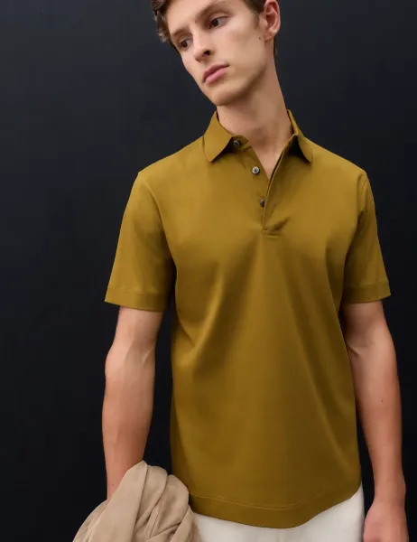 Autograph Pure Supima Cotton Polo Shirt Chartreuse