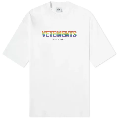 Rainbow Logo Oversized T-Shirt