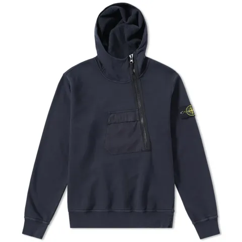 Garment Dyed Half Zip Hoody