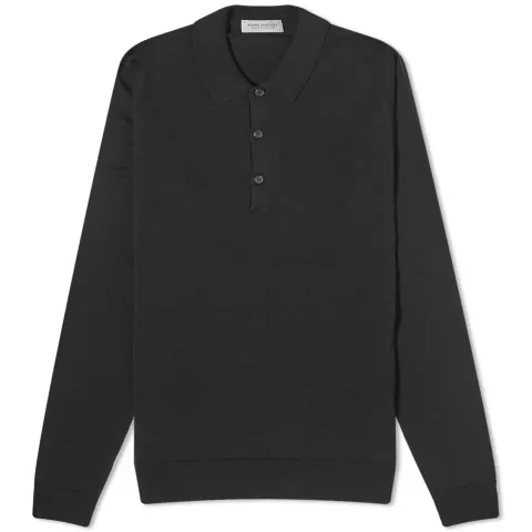 Belper Long Sleeve Knitted Polo