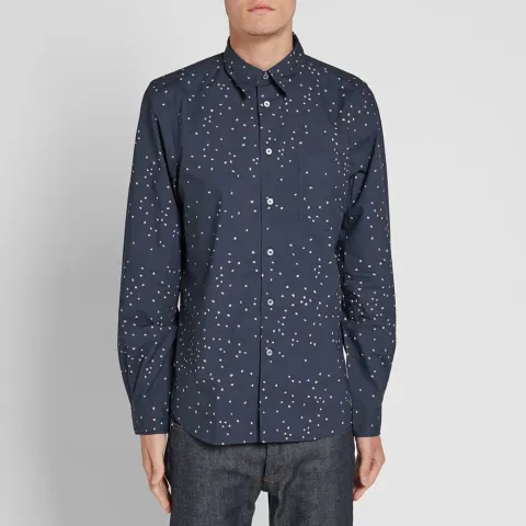 Tailored Fit Heart Print Shirt