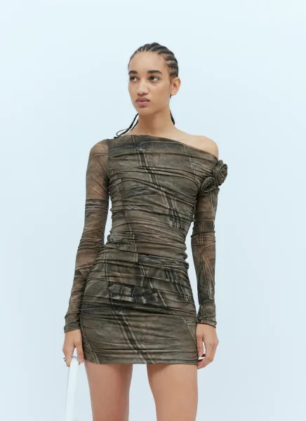 Gathered Midi Dress