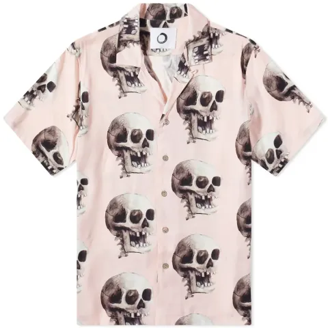 Skulls Print Vacation Shirt