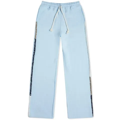 Wide Leg Contrast Stitch Track Pant