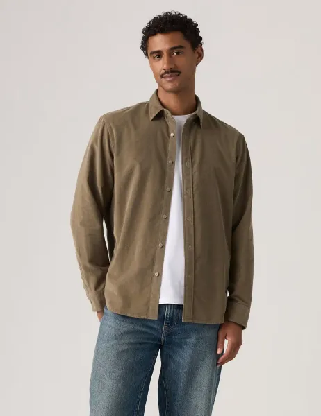 Levi's Levi's Regular Fit Corduroy Shirt Khaki