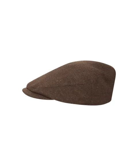Schöffel Country Women's Tweed Cap - Chocolate Herringbone Tweed