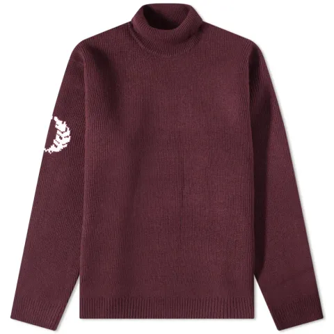 Laurel Wreath Roll Neck Knit