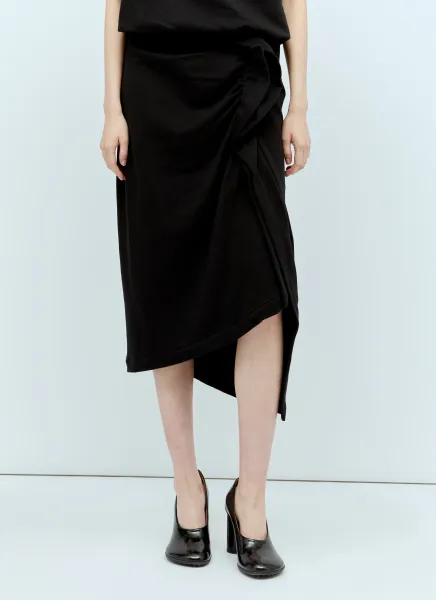 Cotton Midi Skirt