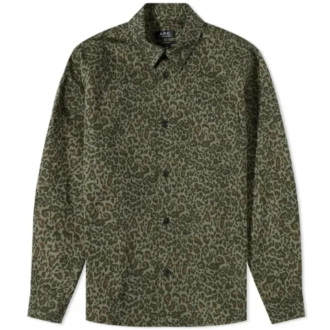 A.P.C. Mathys Animal Print Overshirt