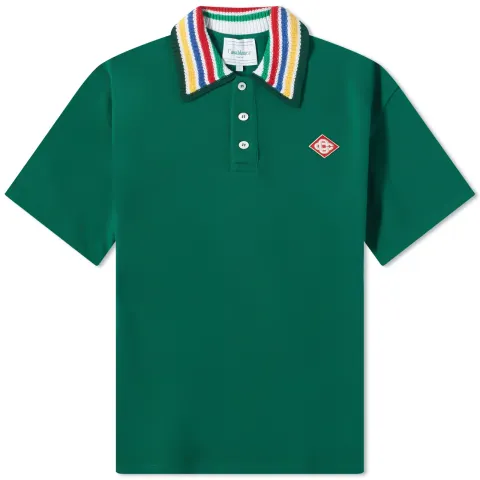Knit Collar Classic Polo