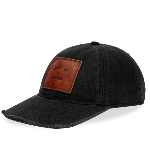 Cunov Canvas Frayed Face Cap