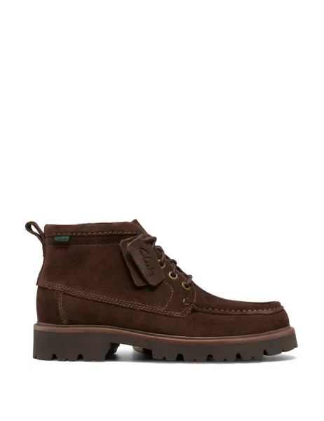 Clarks Suede Casual Boots Brown