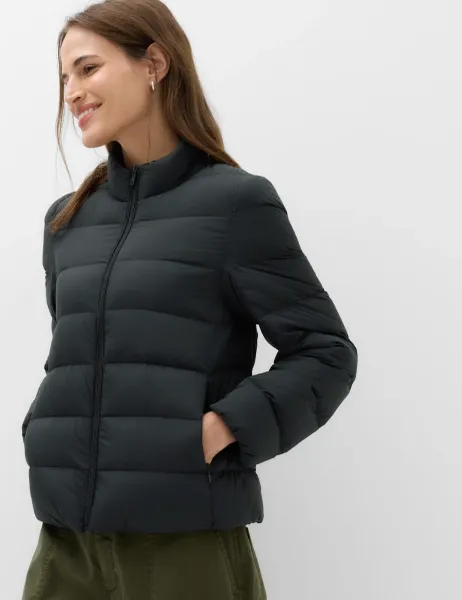 Marks & Spencer Feather & Down Padded Puffer Jacket Black
