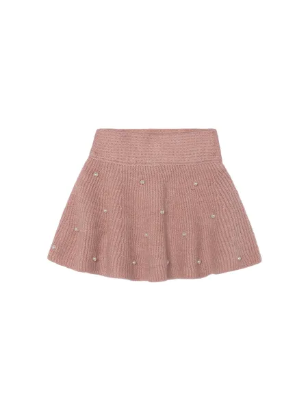 Mayoral Kids' Wool Blend Pearl Knit Skirt