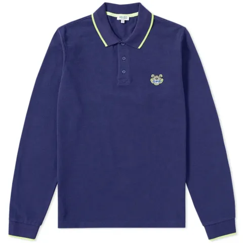 Long Sleeve Tiger Polo