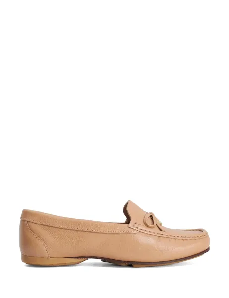 Dune London Wide Fit Leather Flat Loafer