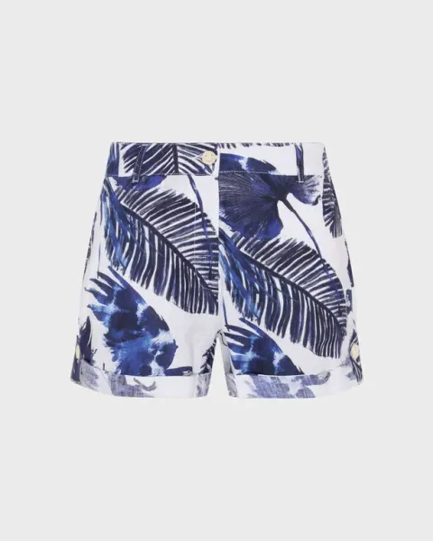 Vilebrequin Women Linen Bermuda Shorts Papagaio
