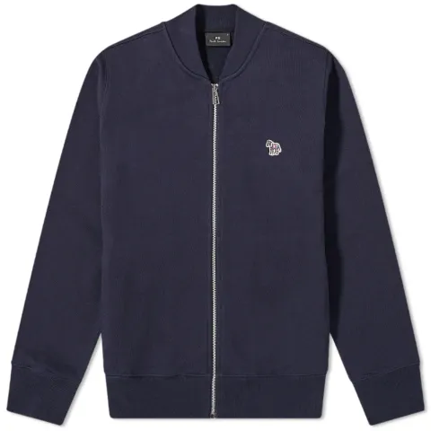 Zebra Jersey Zip Bomber