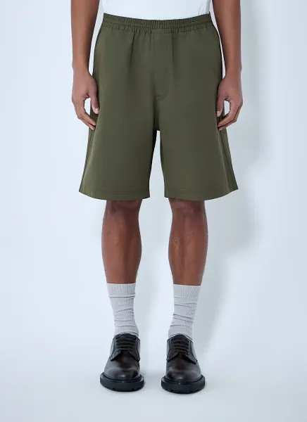 Elastic Waist Cotton Shorts