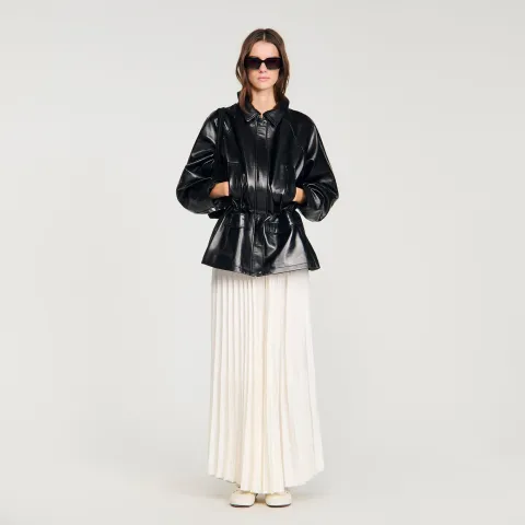 Smooth leather jacket