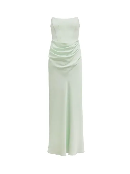 Forever New Isra Drape Strapless Maxi Dress