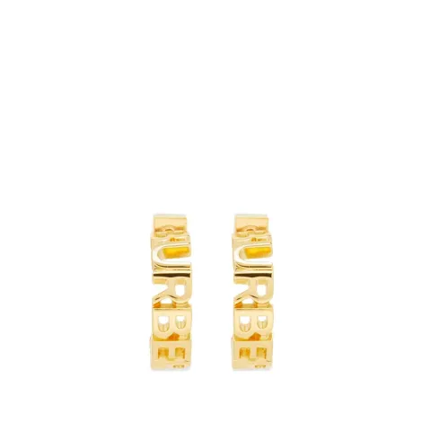 Logo Letter Hoop Earrings