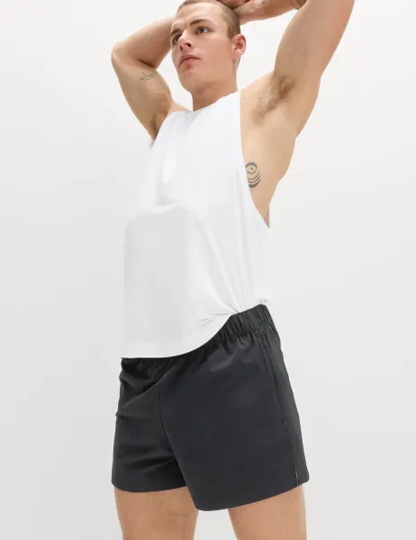 Goodmove Elasticated Waist Stretch 3 Inch Sports Shorts Black
