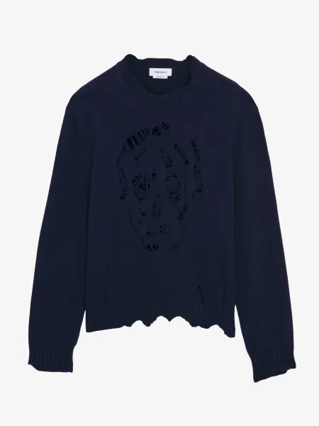 Distressed Skull Jumper