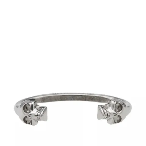 Large Twin Skull Bangle