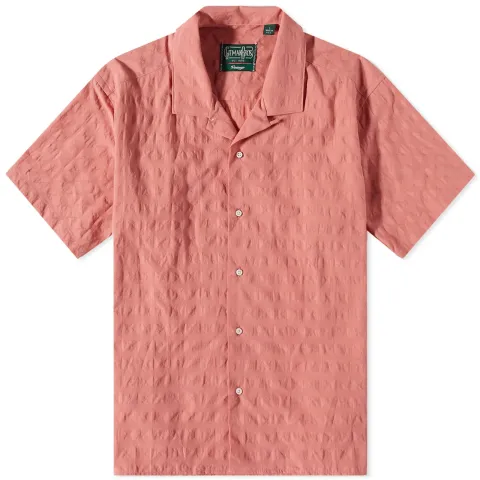 Japanese Ripple Jacquard Camp Collar Shirt