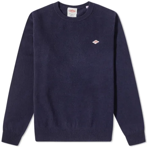 Logo Lambswool Crew Knit