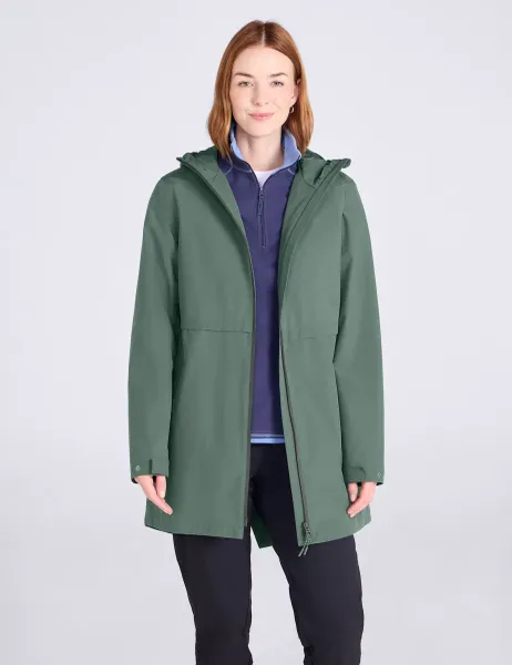 Mountain Warehouse Hilltop II Womens Waterproof Jacket Dark Khaki