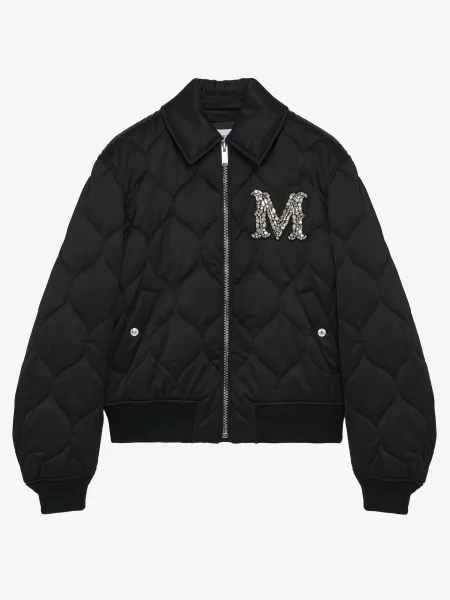 Crystal Logo Quilted Jacket