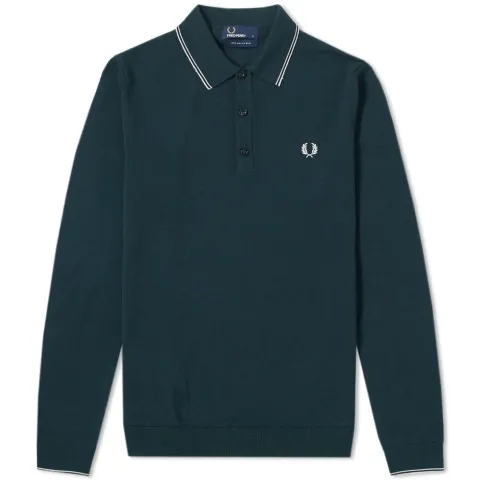 Fred Perry Long Sleeve Merino Knitted Polo