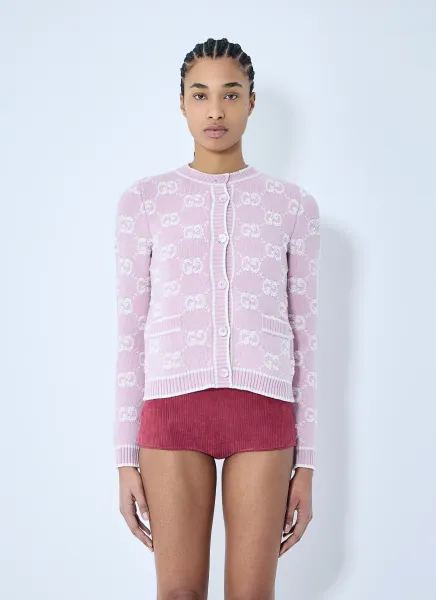 GG Wool Bouclé Jacquard Cardigan