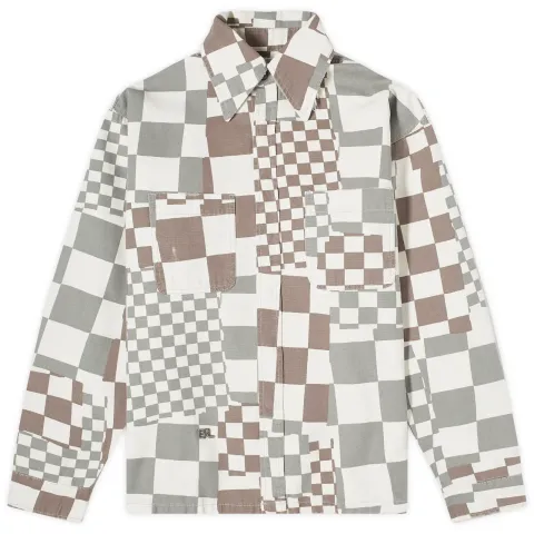 Checkerboard Canvas Jacket