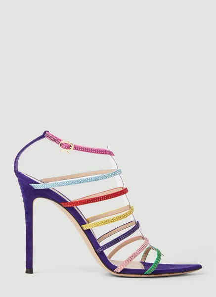 Crystal Embellished High Heel Sandals