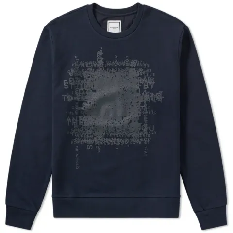Text Print Crew Sweat