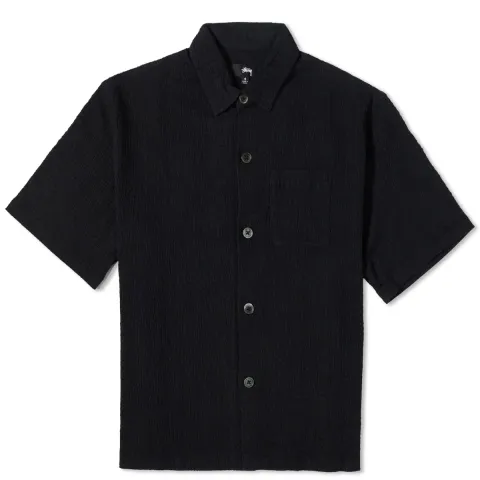 Wrinkly Gingham Ss Shirt