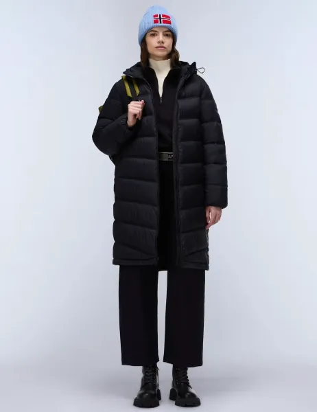 Hooded Longline Puffer Jacket