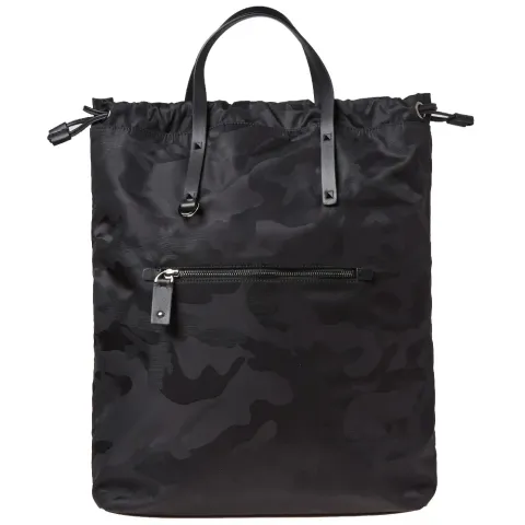 Nylon Jaquard Camo Tote Bag