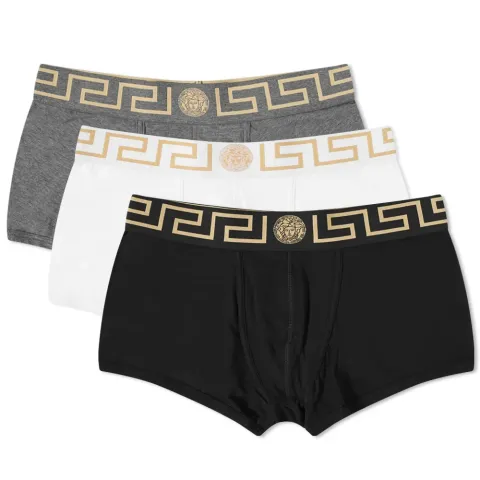 Greek Logo Waistband Boxer Trunk - 3 Pack