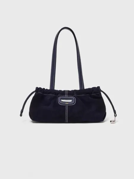 Topstitched suede Milpli Gazette