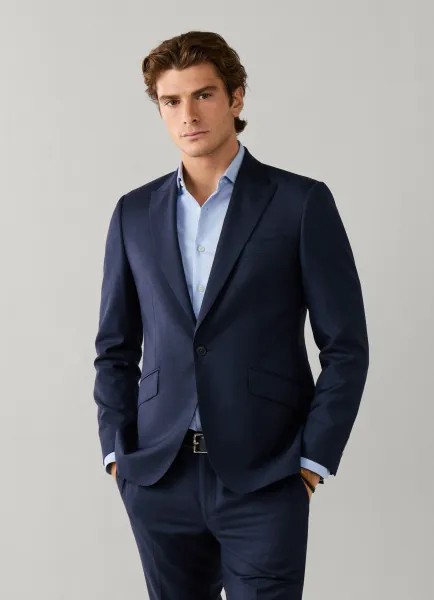 Hackett Wool Sharkskin Suit - Woven in Italy