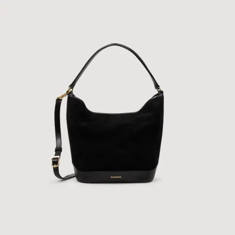 Soft suede shopping bag