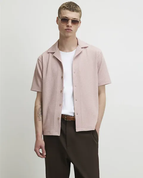 River Island Regular Fit Textured Shirt