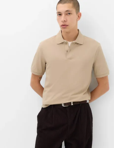 Marks & Spencer Ultimate Pique Polo Shirt Hessian